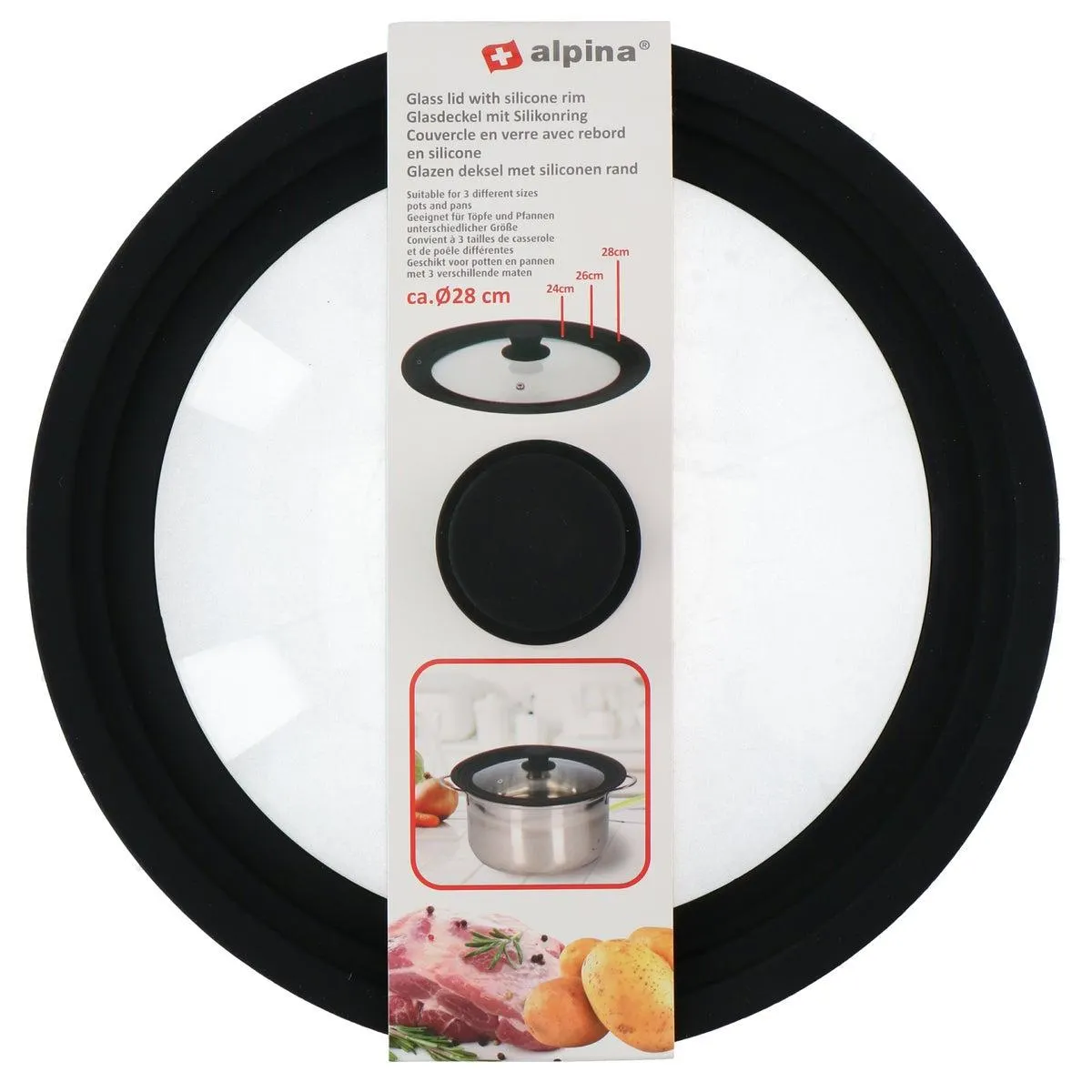 Deksel D28cm Alpina