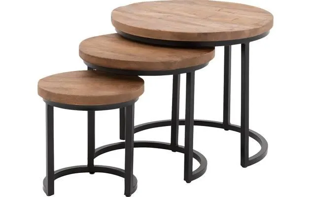 Salontafel Jelle set 3 Goossens