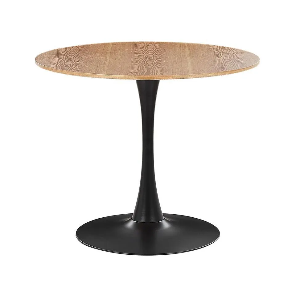 BOCA - Ronde eettafel - Lichte houtkleur - 90 cm - MDF