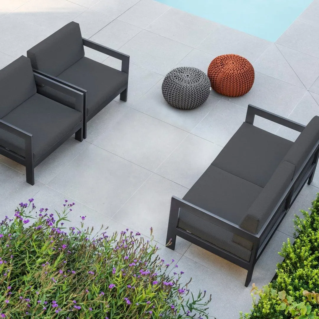 Vigo Loungeset charcoal mat