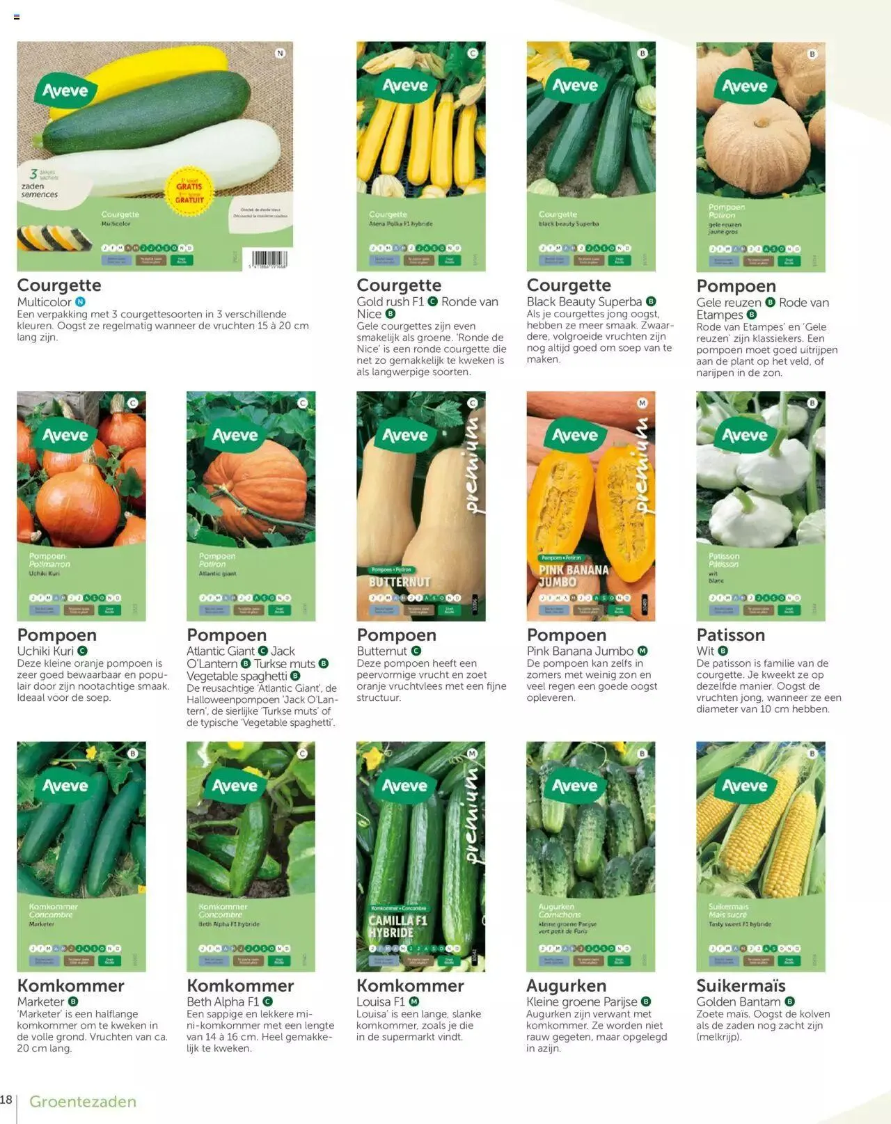 Aveve groente- en kruidengids van 31 december tot 31 december 2023 - folder pagina 18