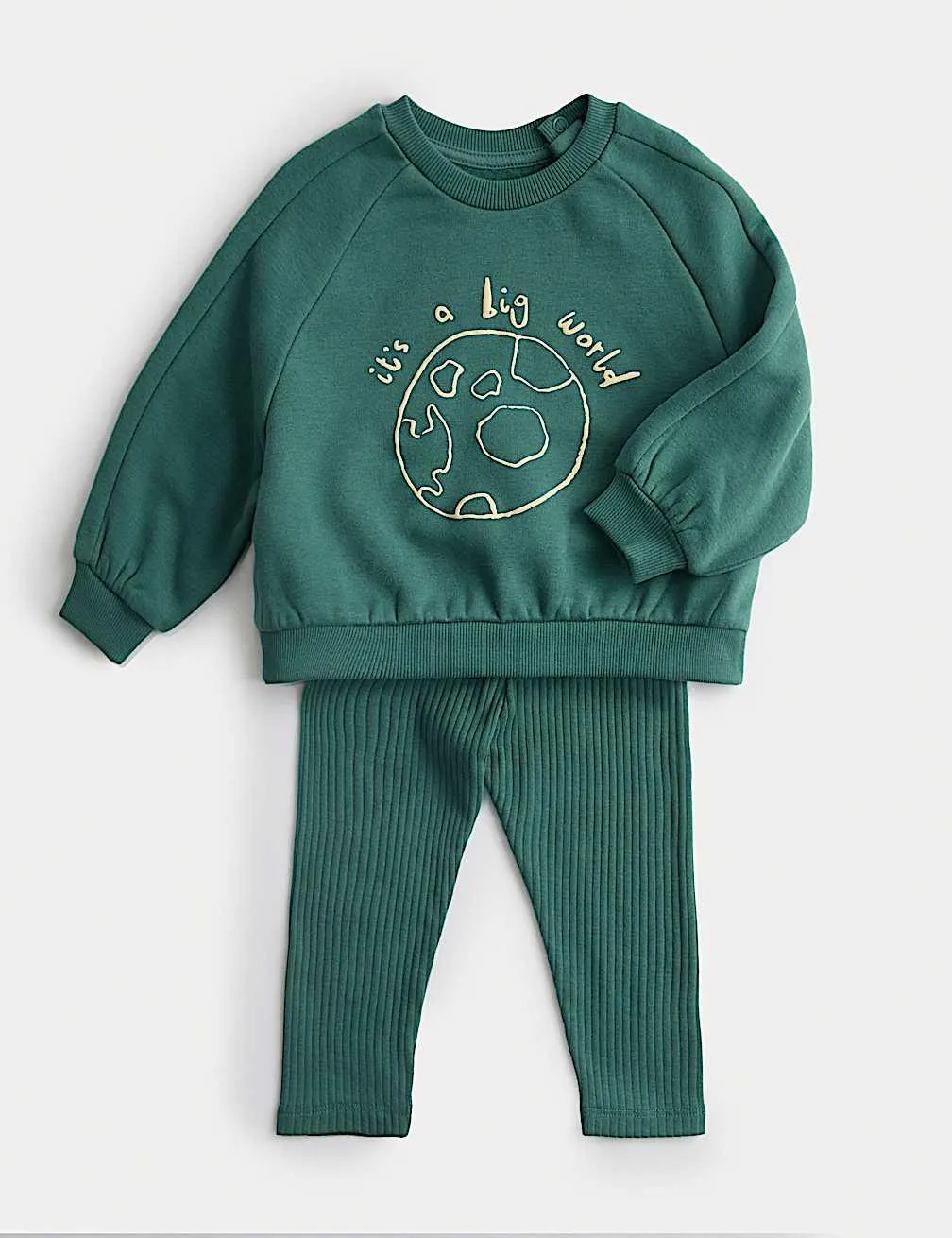 2pc Big World Sweatshirt & Leggings Outfit (0-3 Yrs)