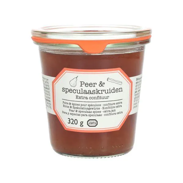 Extra-confituur, peer & speculaas, 320 gram