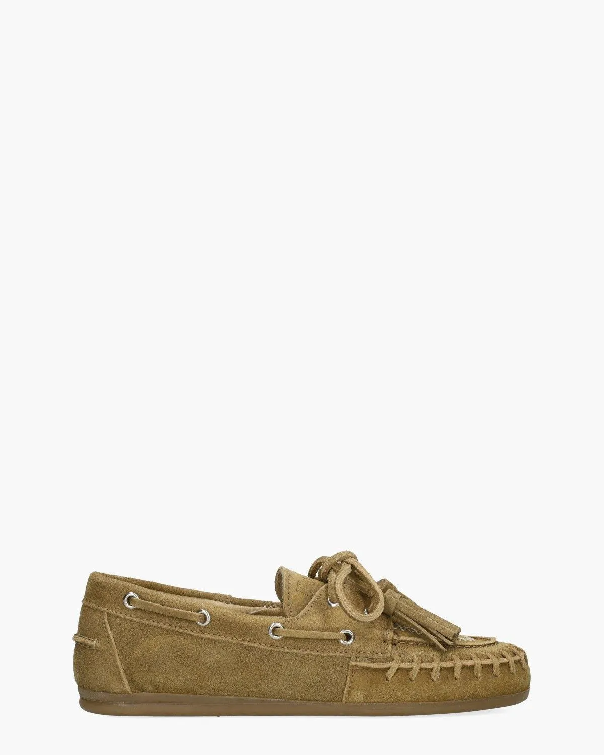 Boat Loafer Fringe Bruin Dames Veterschoenen