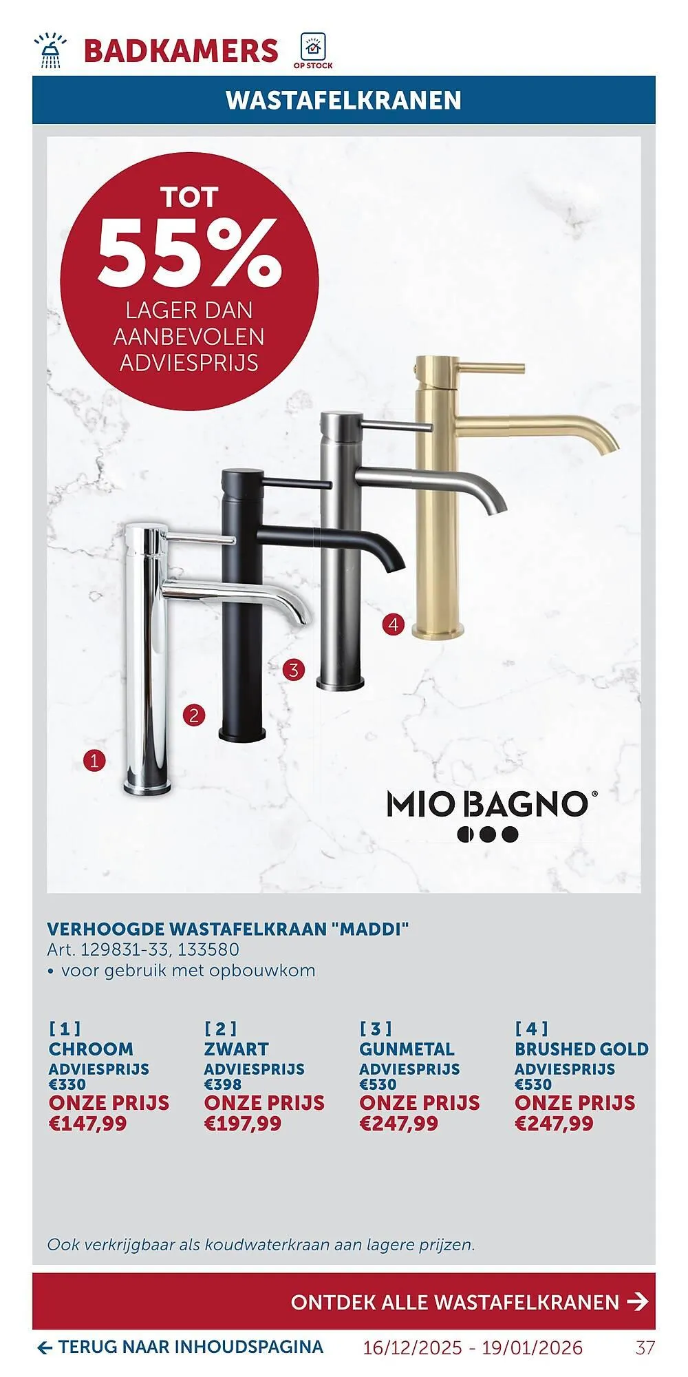 Zelfbouwmarkt folder van 15 december tot 19 januari 2026 - folder pagina 37