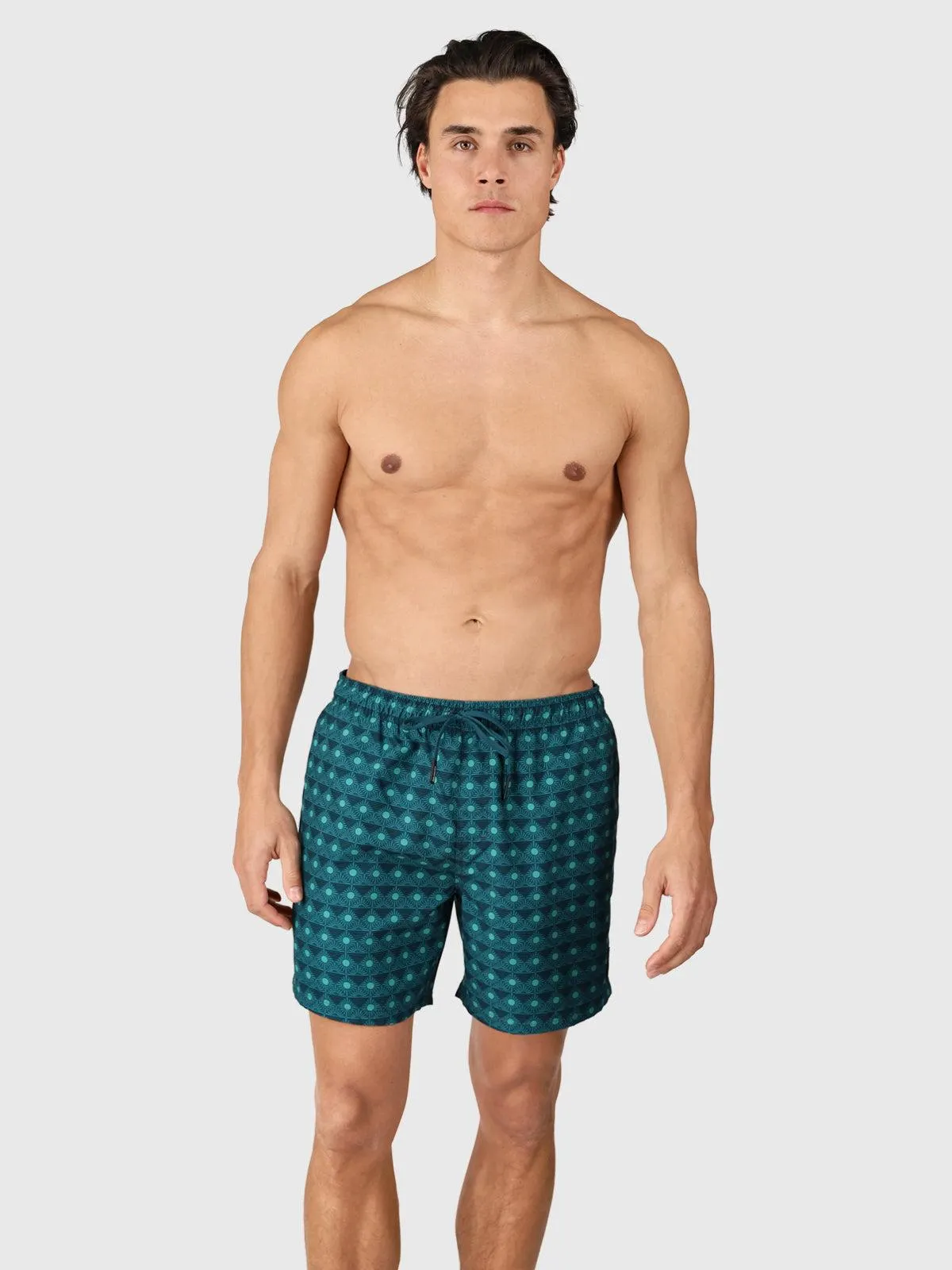 Cester-Mini Men Swim Shorts | Memories Of The Sun Fuel Green