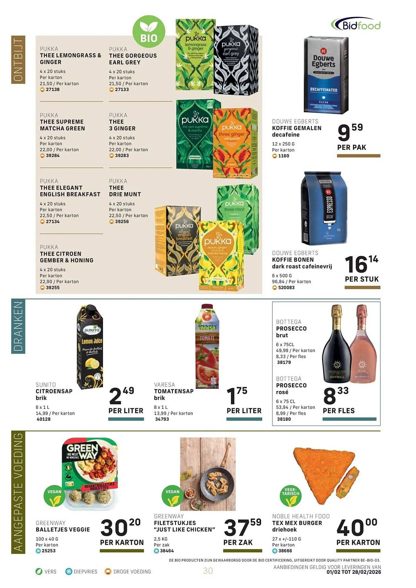 Bidfood folder van 2 februari tot 28 februari 2026 - folder pagina 30