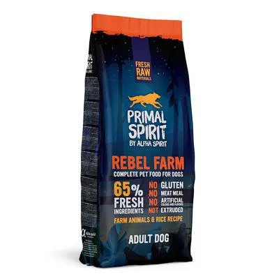 Primal Spirit 65% Rebel Farm nourriture pour chien