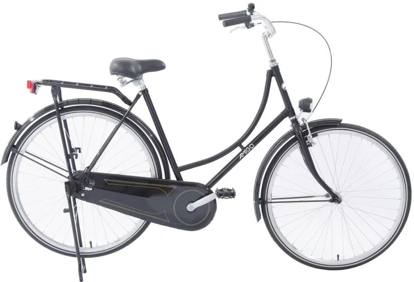 AMIGO Fling omafiets 28 Inch 56 cm Dames Terugtraprem Zwart