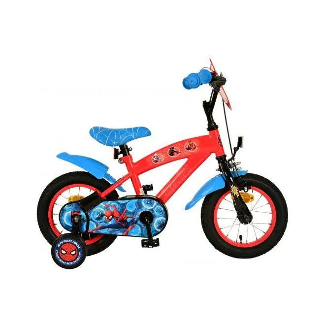 Spider-Man Kinderfiets - Jongens - 12 inch - Blauw Rood