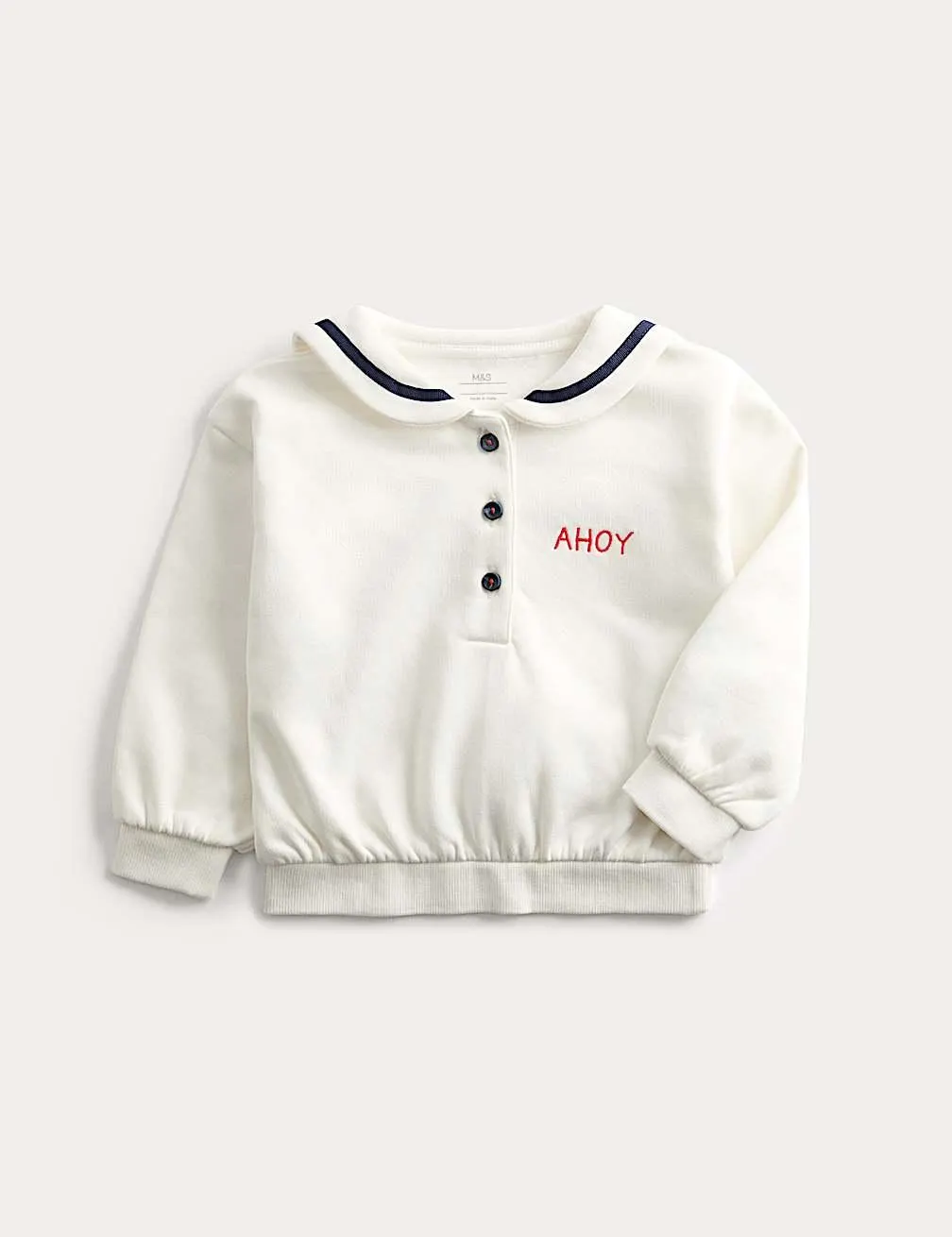 Cotton Rich Sailor Sweatshirt (0-3 Yrs)