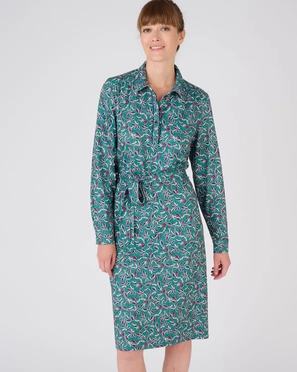 Bedrukte jurk in warm stretchtricot