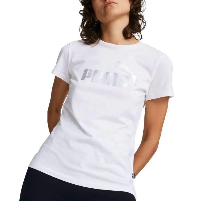 Puma Essentials+ Metallic Logo Shirt Dames