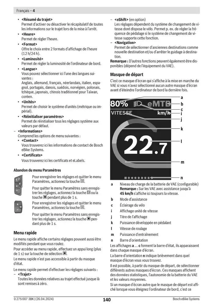 Electric Bike Manual van 12 februari tot 12 augustus 2025 - folder pagina 140