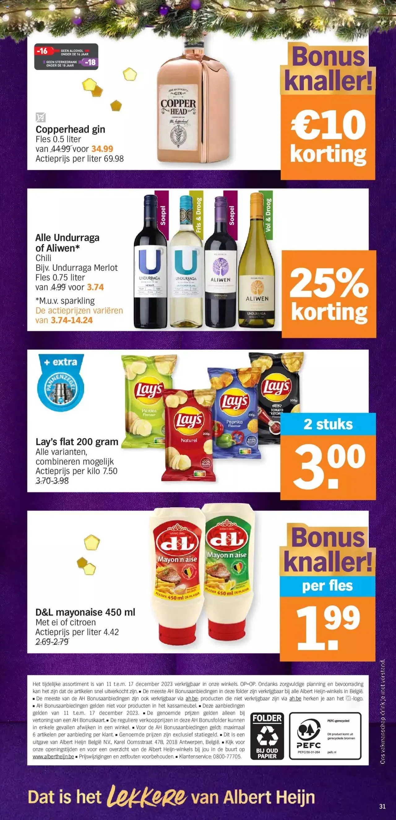 Albert Heijn folder week / de la semaine 50 van 17 december tot 31 december 2023 - folder pagina 31