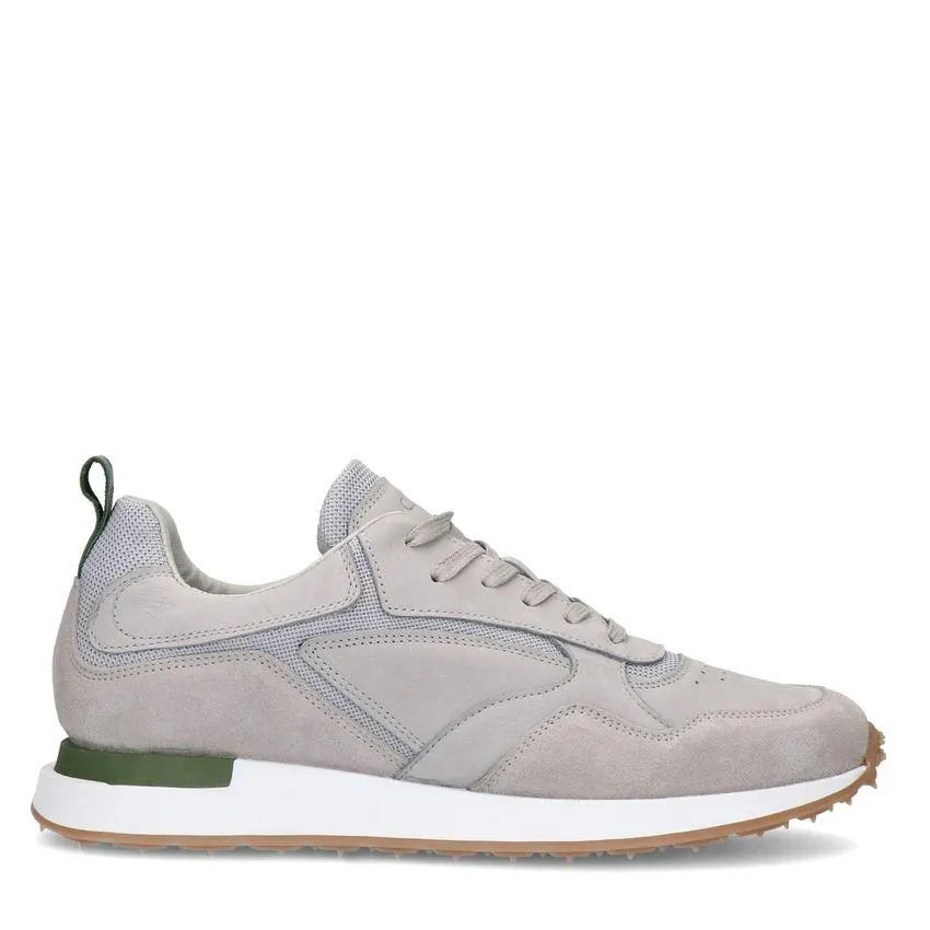 Grijze suède sneakers