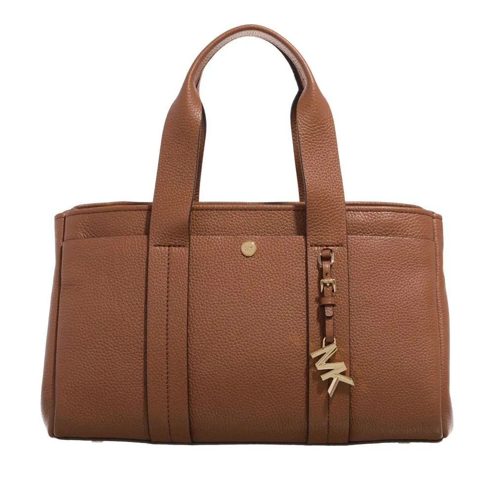Romee Brown Leather Bowling bag