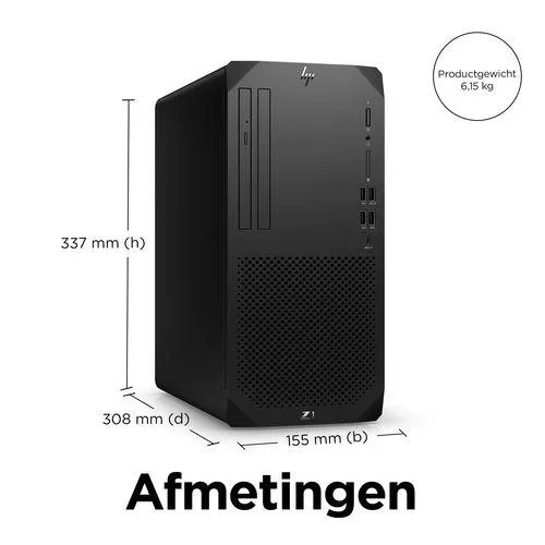HP Z1 G9 i9-12900 Tower Intel® Core™ i9 32 GB DDR5-SDRAM 1 TB SSD Windows 11 Pro Workstation Zwart
