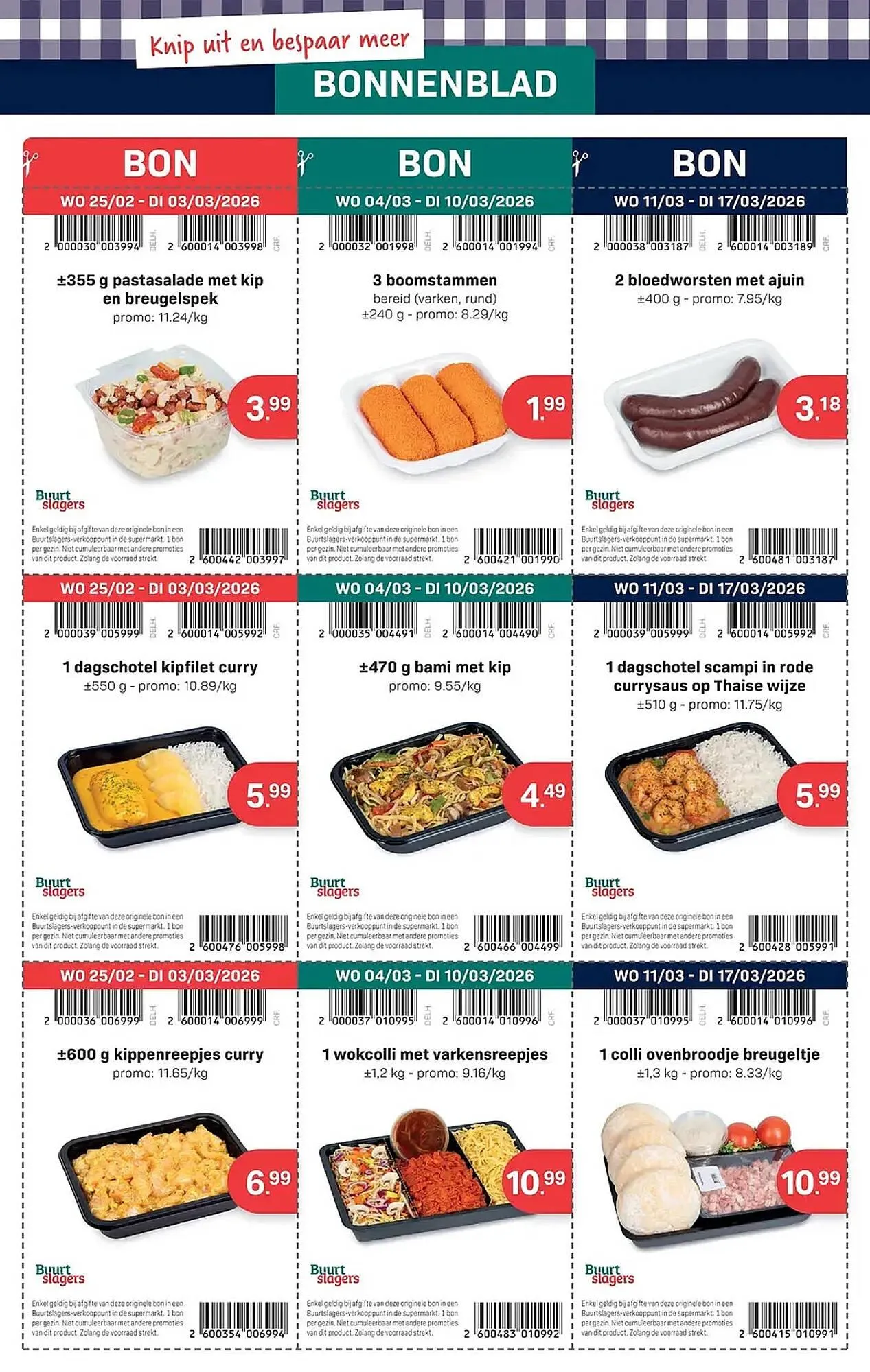 Buurtslagers folder van 25 februari tot 7 april 2026 - folder pagina 2