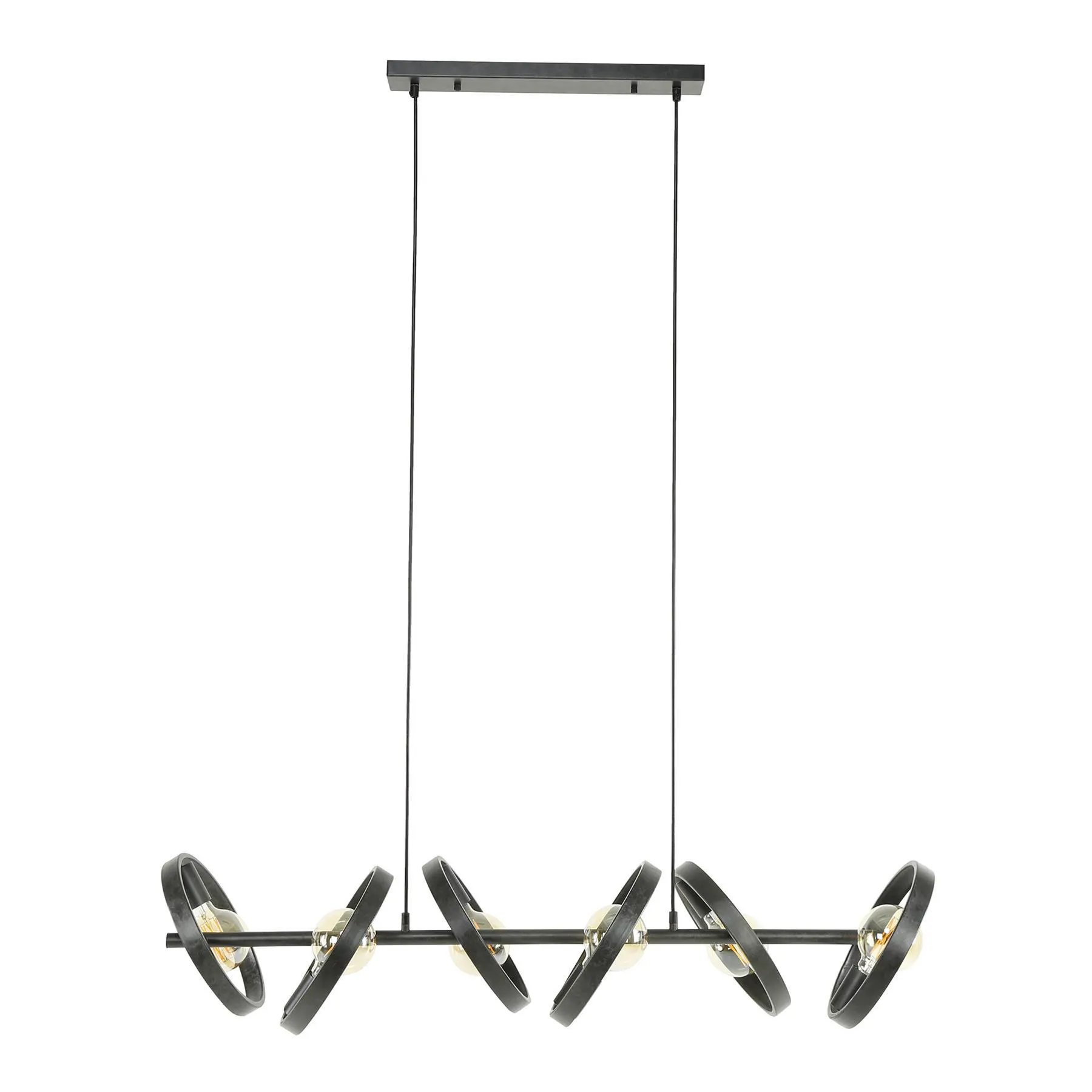 MOOS Kevin Hanglamp 6-lichts - Charcoal