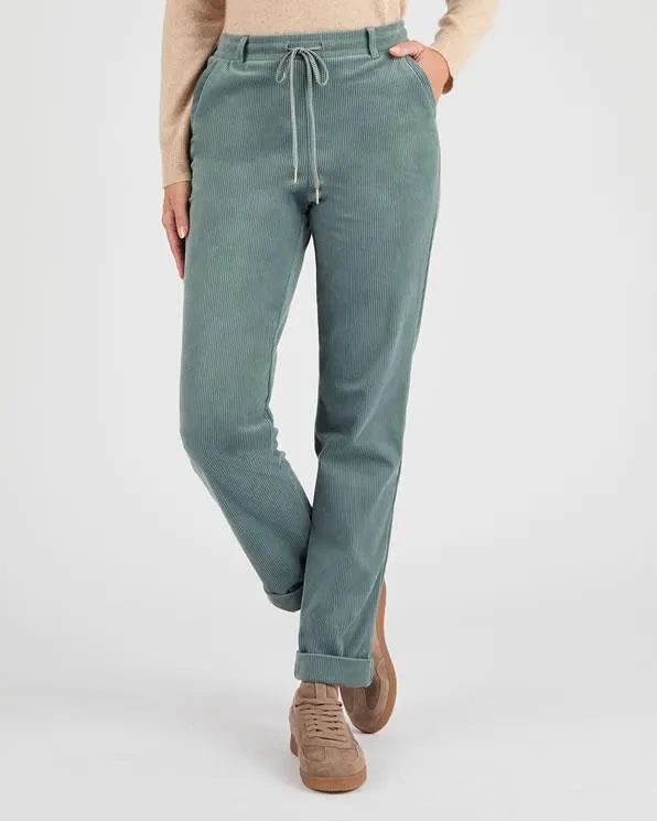 Broek van milleraies fluwel die eenvoudig aan te trekken is