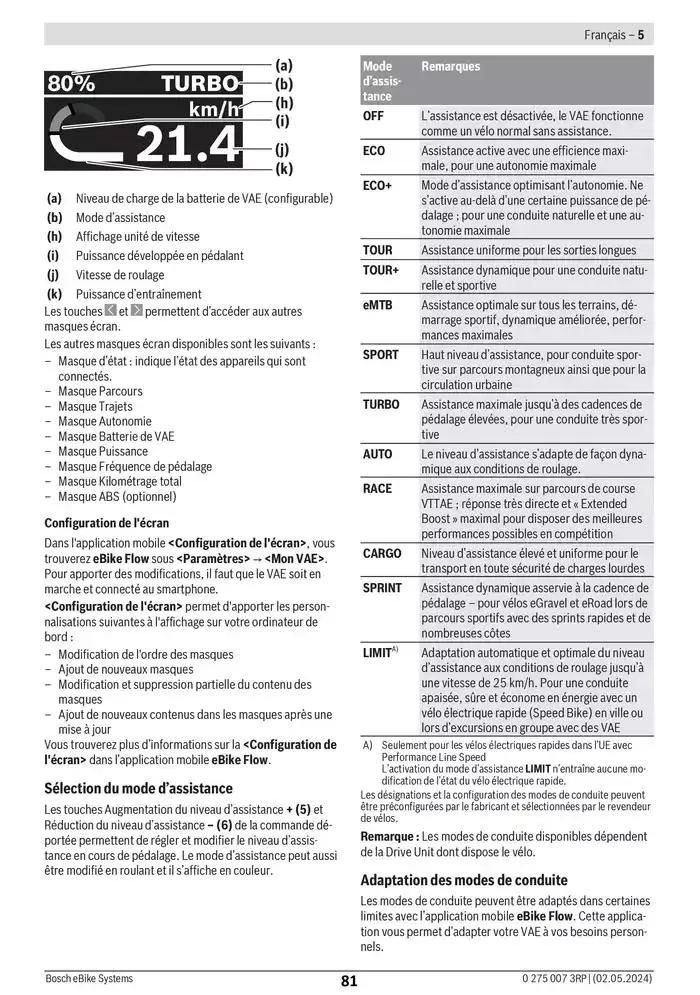 Electric Bike Manual van 12 februari tot 12 augustus 2025 - folder pagina 81