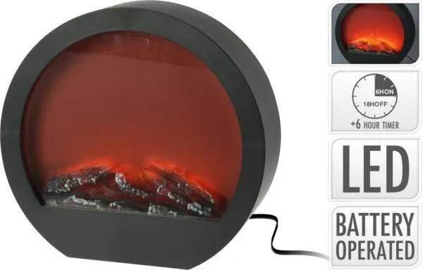 ASX000520 LED Sfeerhaard - 34 x 10 x 33 cm