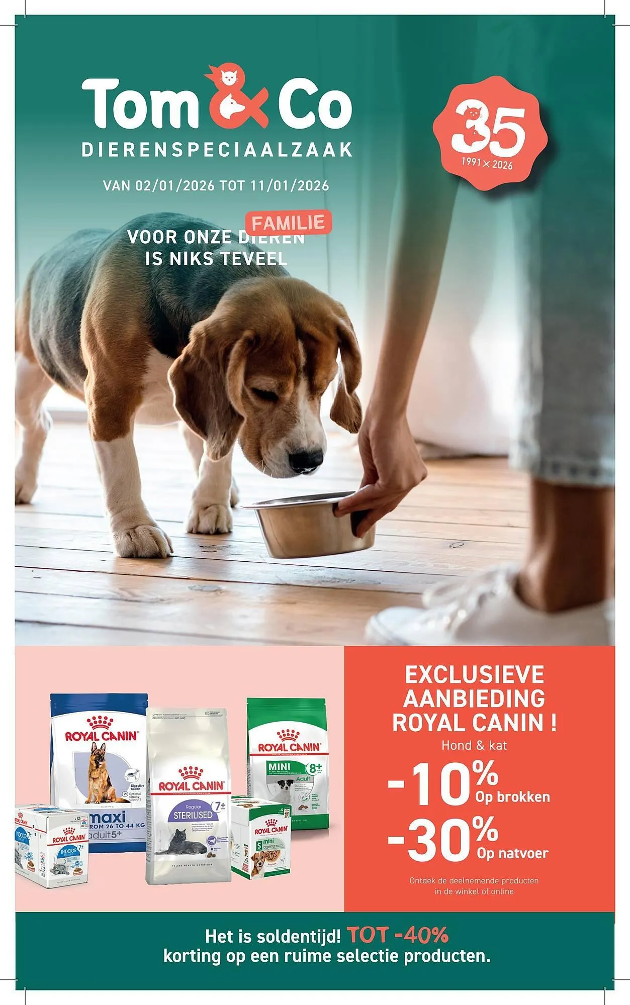 Tom&Co folder van 2 januari tot 11 januari 2026 - folder pagina 1