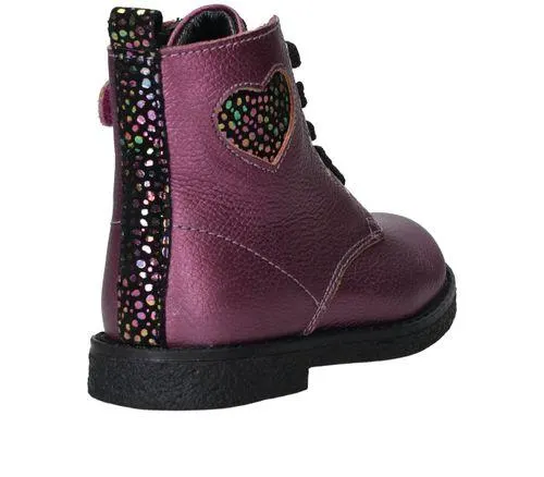 IK-KE Veterboots Paars Meisjes