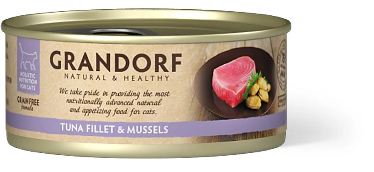 Tuna 65% with Mussel 10% in Broth - 70g