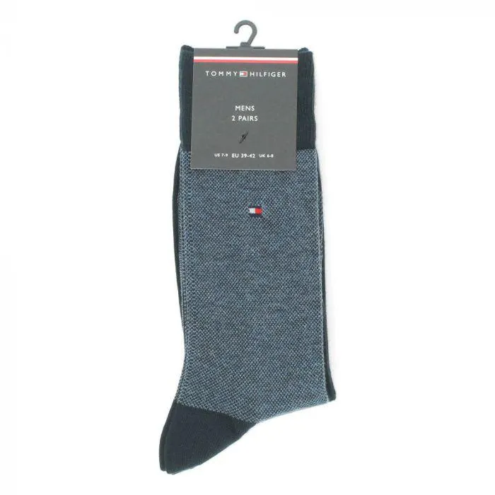 Blauwe kousen Birdseye