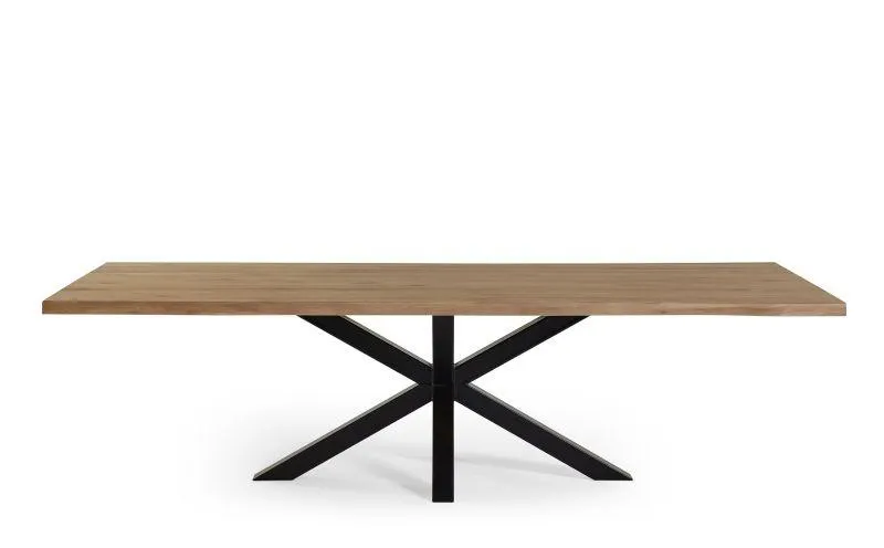 Boomstamtafel Castle 300x110cm - Smoked Oak