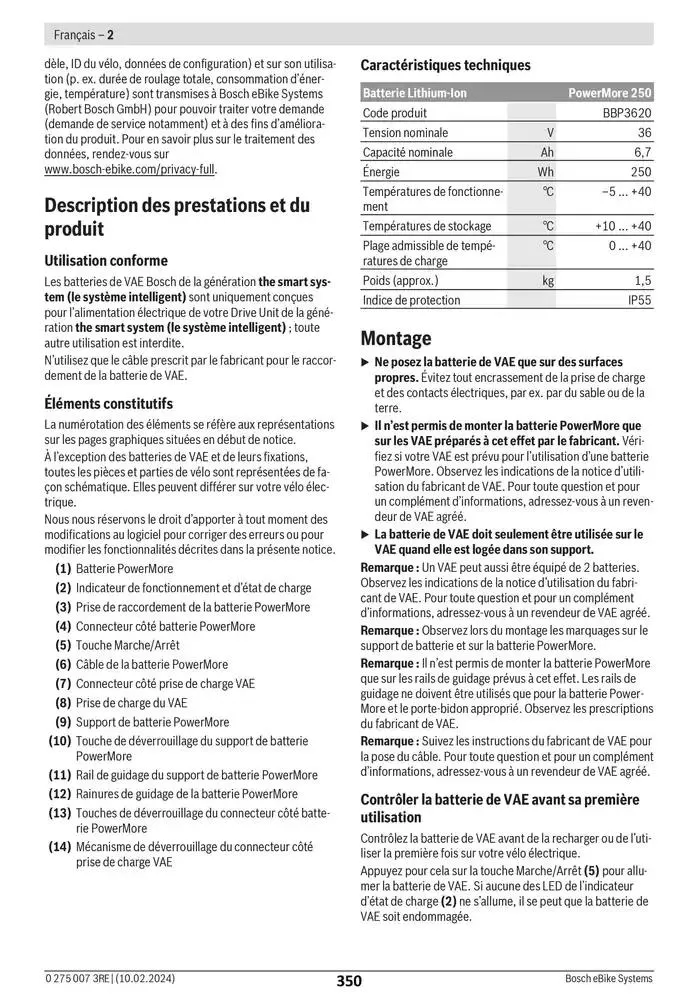 Electric Bike Manual van 12 februari tot 12 augustus 2025 - folder pagina 350