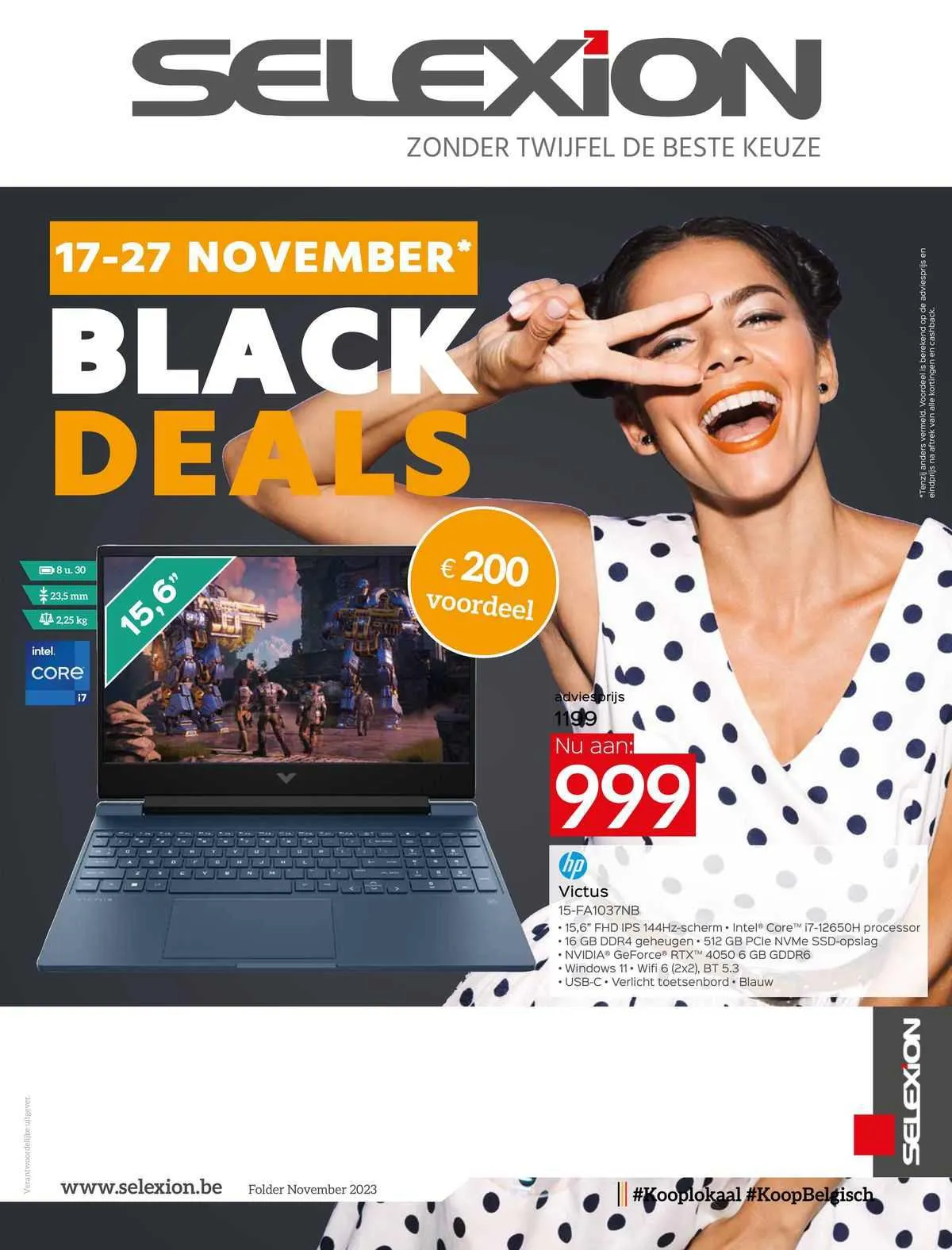 Selexion Folder van 19 november tot 27 november 2023 - folder pagina 1