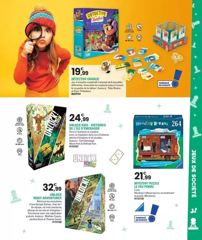 Jouez À L'infin van 29 oktober tot 5 december 2024 - folder pagina 327