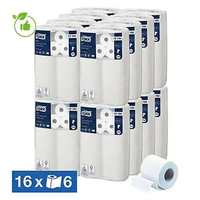 Toiletpapier Tork Premium 200 2-laags, set van 96 rollen