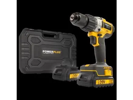 Powerplus POWX00450 accu klopboorschroefmachine 20V Li-Ion + 2 accu's