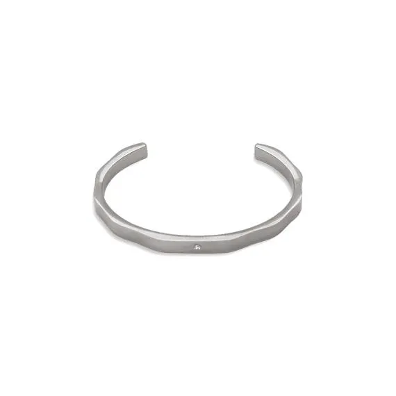 Armband in edelstaal, met zirkonia