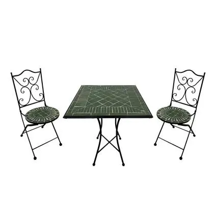 Table Et Chaise Bistrot Axi Camille - Vert Foncé