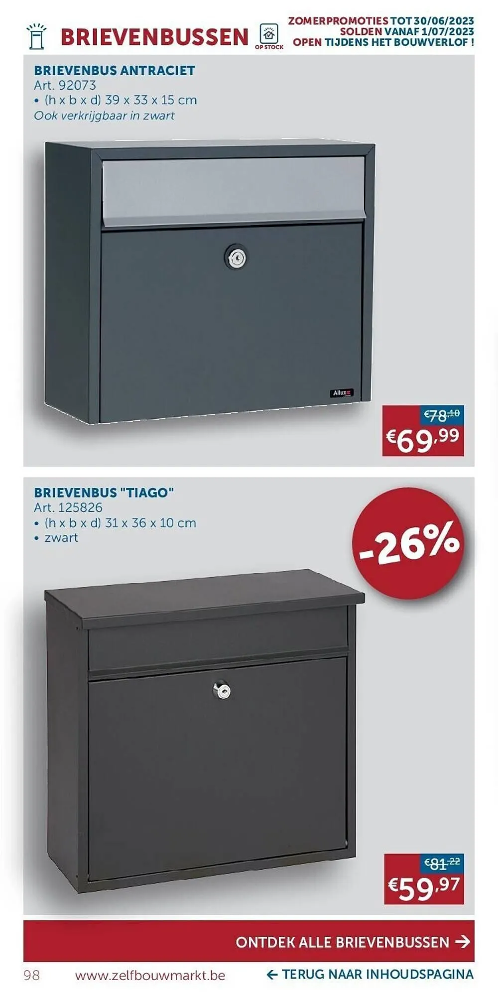 Zelfbouwmarkt folder van 20 juni tot 17 juli 2023 - folder pagina 98
