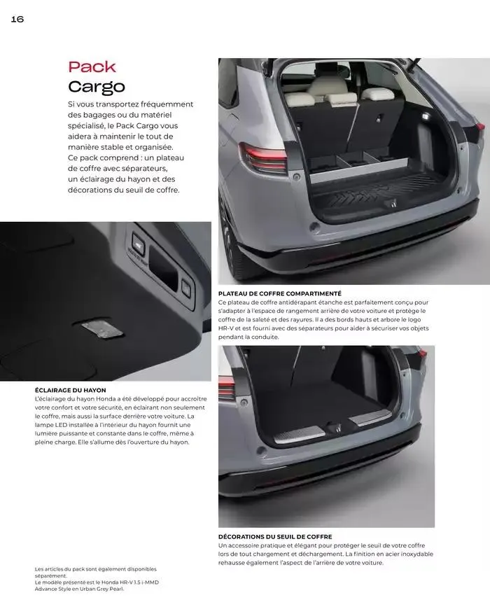 HR-V E:HEV Accessoires van 5 februari tot 5 februari 2026 - folder pagina 16
