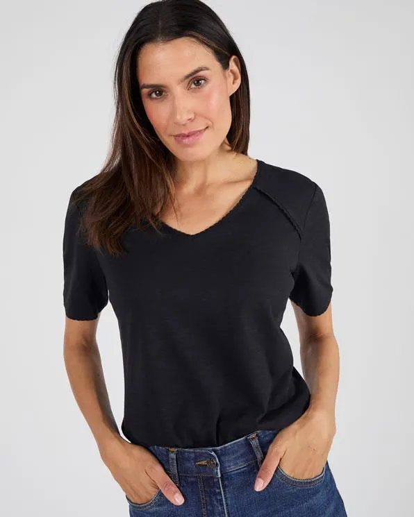 T-shirt van gevlamd jerseytricot