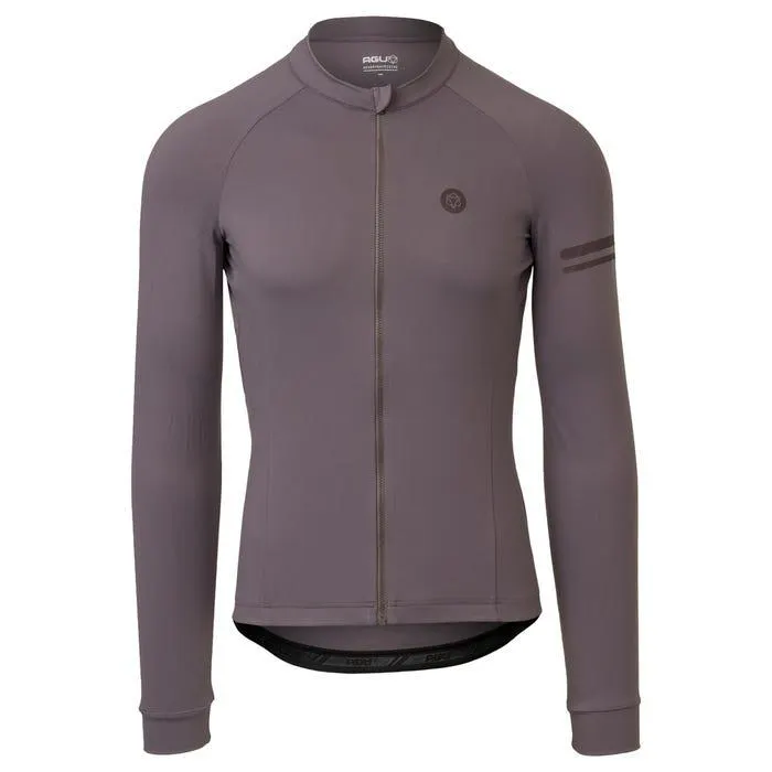 Solid Fietsshirt Lange Mouwen Trend Heren
