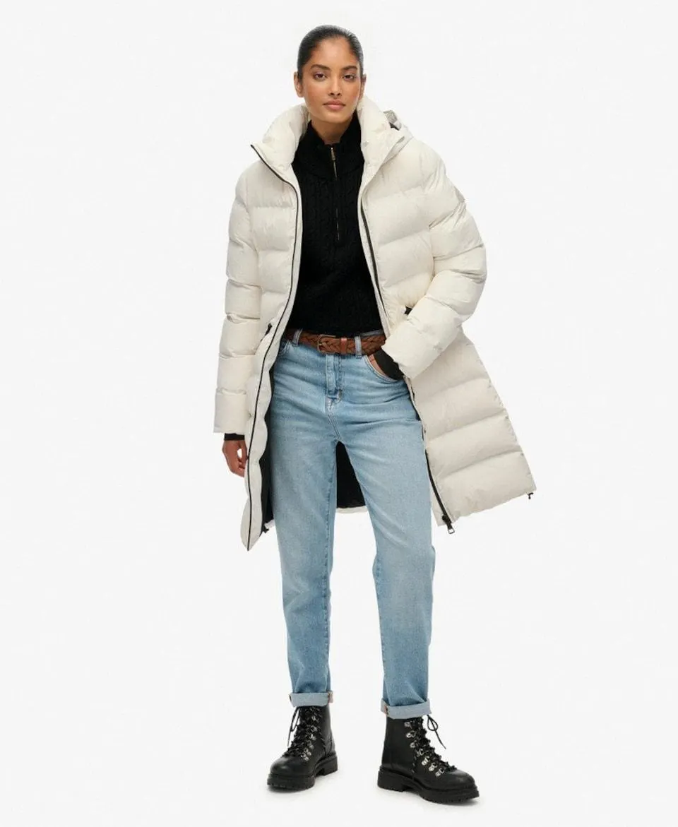 Superdry Winterjas 'City Mid' in Wolwit