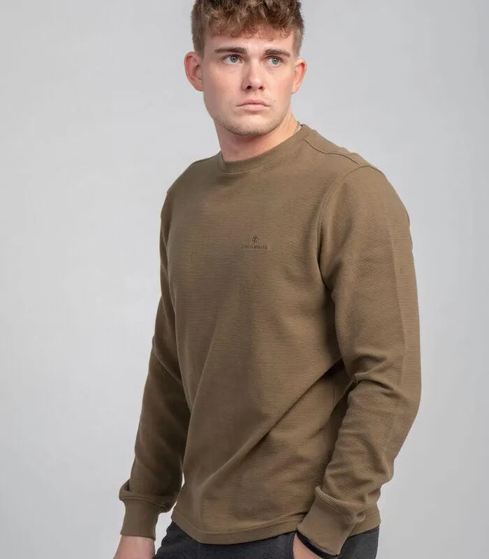 Ottoman sweatshirt-Dark Beige