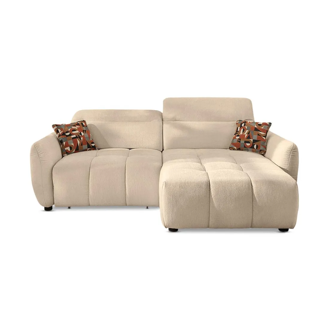 Hoeksalon CECILE Beige met Elektrische Diepteverstelling B263