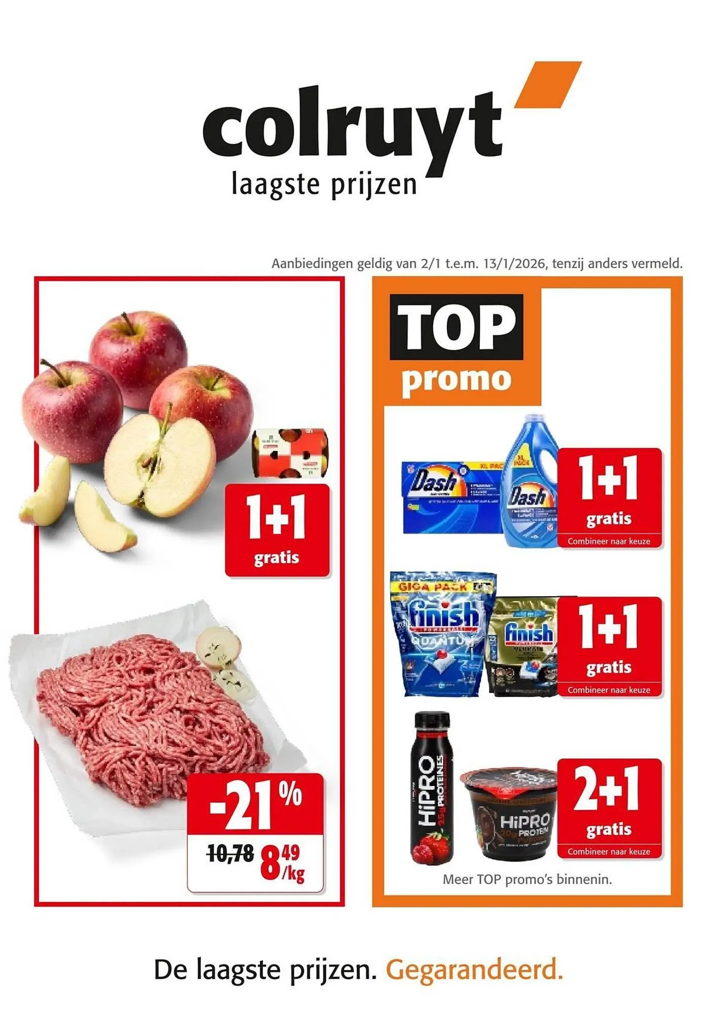 Colruyt folder van 2 januari tot 13 januari 2026 - folder pagina 1