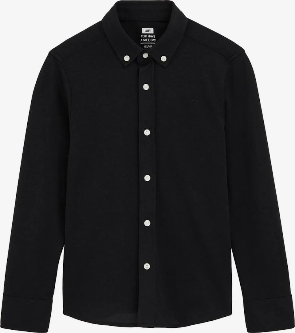 WE Fashion Regular fit Overhemd in Zwart