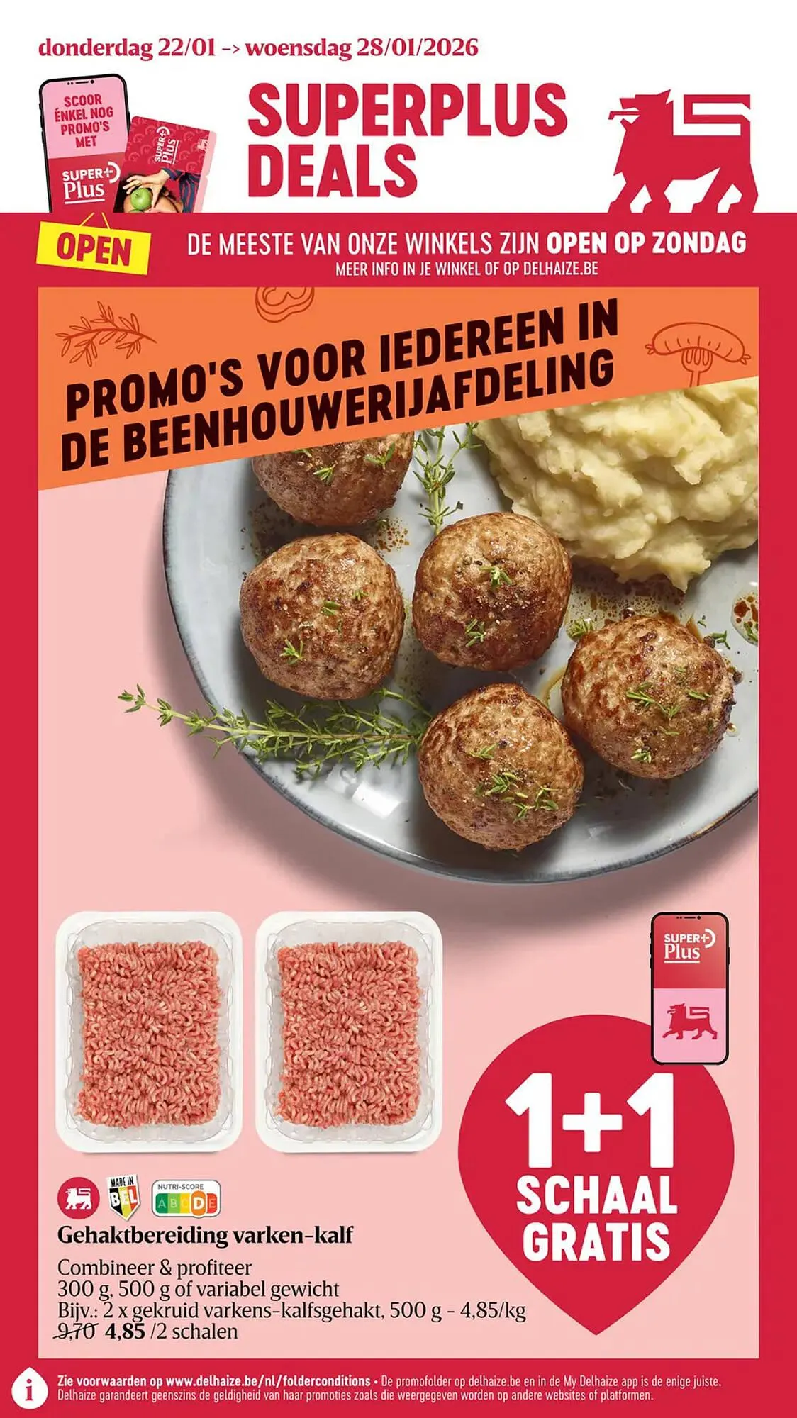 Delhaize folder van 22 januari tot 28 januari 2026 - folder pagina 1
