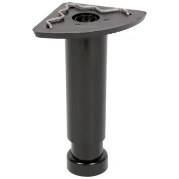 Duraline meubelpoot rond zwart Ø3,5x12x18 cm